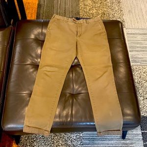 Tan colored Ted Baker khakis.